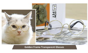 Pet Dog, Cat Round Wire Frame Sun glasses