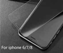 Load image into Gallery viewer, Protective tempered glass for iphone 6 7 6 6s 8 plus 11 pro XS max XR glass iphone 7 8 x screen protector glass on iphone 7 6S 8