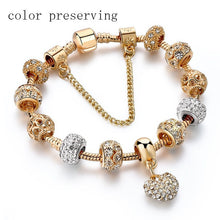 Load image into Gallery viewer, Woman&#39;s Luxury Crystal Heart Charm Bracelets &amp; Bangle