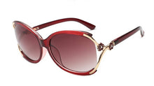 Load image into Gallery viewer, Sexy Vintage Retro Shaped Eye Sunglasses Women  Sun Glasses with Gold Embossed hinges