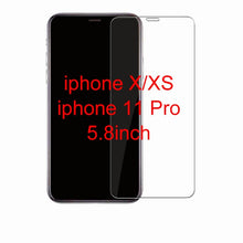 Load image into Gallery viewer, Protective tempered glass for iphone 6 7 6 6s 8 plus 11 pro XS max XR glass iphone 7 8 x screen protector glass on iphone 7 6S 8