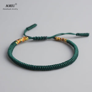 Tibetan Buddhist Handmade Rope Knots Lucky Charm  Bracelets & Bangles for Men and Women