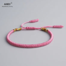 Load image into Gallery viewer, Tibetan Buddhist Handmade Rope Knots Lucky Charm  Bracelets &amp; Bangles for Men and Women