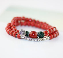 Load image into Gallery viewer, Women&#39;s ceramic bead charms bracelets  /  bangles
