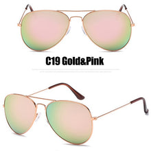 Load image into Gallery viewer, Classic Pilot Style Mirror Sunglasses Women/Men Brand Designer Luxury Sun Glasses