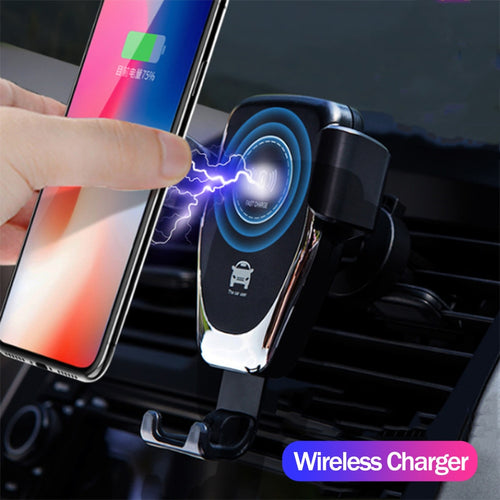 FAST 10W Wireless Car Charger Air Vent Mount Smart Phone Holder For iPhone XS Max Samsung S9  Huawei Mate 20 Pro 20 RS