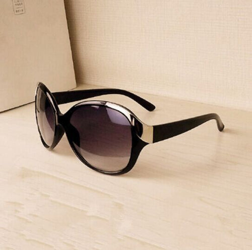 Women's Luxury Fashion Summer Sun Glasses with Gold colour gilded top frame and hinges
