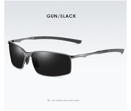 Men's'Matrix' style Polarised Metal Frame Sunglasses for Sports & Driving.