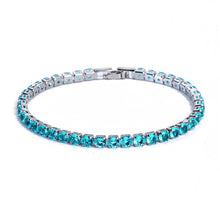 Load image into Gallery viewer, A Luxury Zircon Crystal studded Steel coated Bracelet for Women Formal Wear