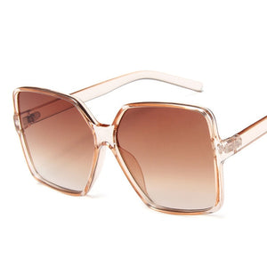 Designer Women's  Oversized Sunglasses with Gradient Plastic Design and UV light filtering