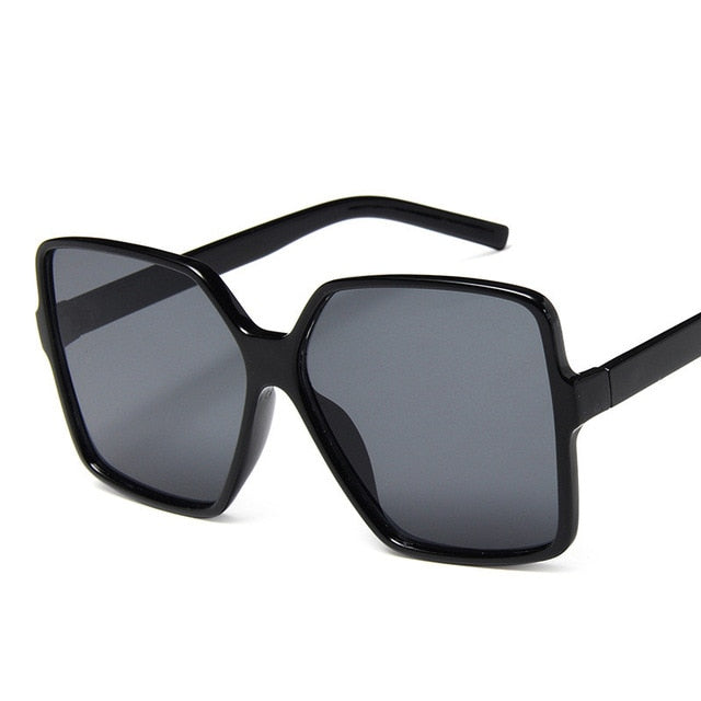 Designer Women's  Oversized Sunglasses with Gradient Plastic Design and UV light filtering